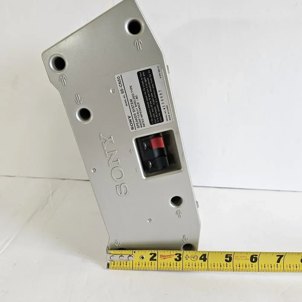 Sony SS-CN50 Center Channel Speaker 8Ω Home Theater Audio Tested Works w Wire